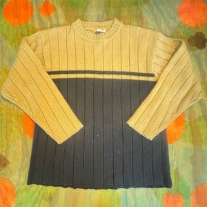 Ferruche Sweater Womens M Blue Crew Neck Long Sleeve Pullover Knit Cotton.